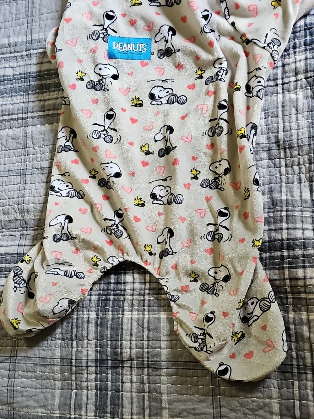 Peanuts Snoopy Dog Pajamas Size Large NWT